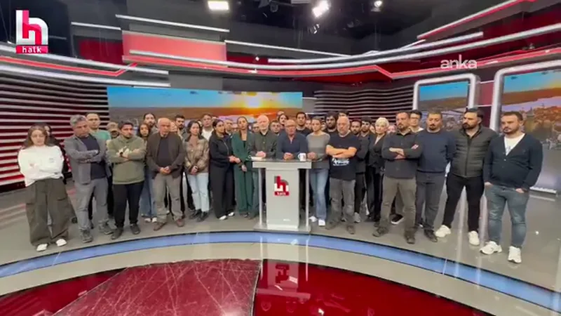 Halk TV Çalışanları Ekrana Böyle Veda Etti