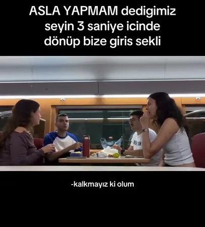 Trende "Asla Yapmam" Dedikleri Konu Üzerine Tartışan Arkadaşlar 3 Saniye Sonra Asla Dedikleri Şeyi Yaptı