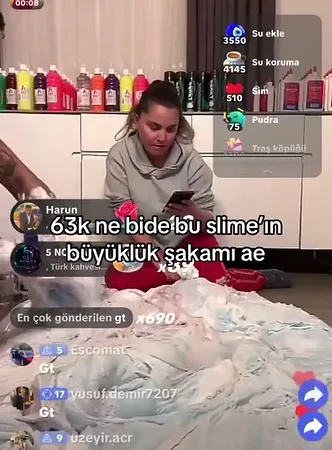 Çığırından Çıktı! TikTok'ta Slime Yapan Bir Yayıncının Canlı Yayınını 65 Bin Kişi Aynı Anda İzledi
